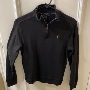 Black 3/4 zip pullover